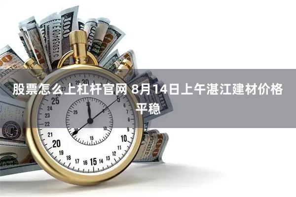 股票怎么上杠杆官网 8月14日上午湛江建材价格平稳